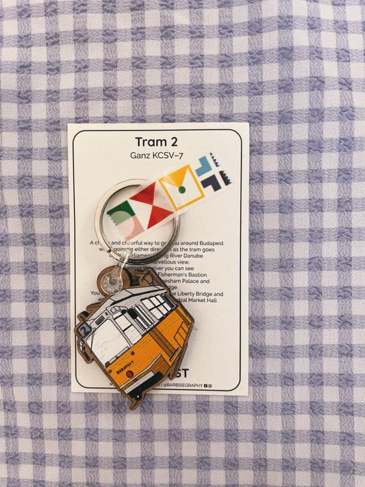 Yellow Tram keyring