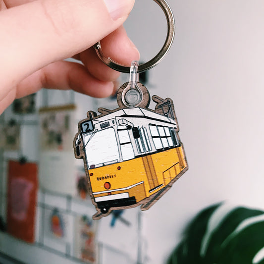 Yellow Tram keyring