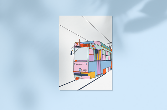 Colourful tram